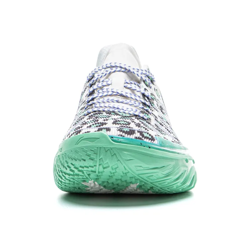 LINING Jie Ao 2 Basketball Shoes Men Low Top White Black Green-4