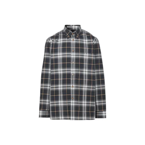 Burberry Shirts Men Gray