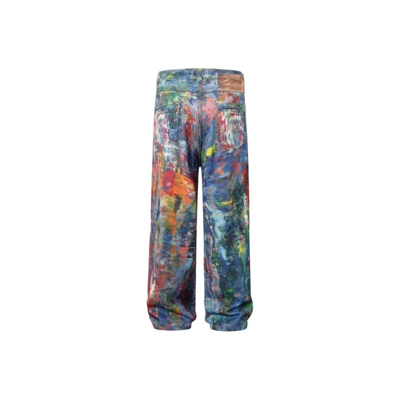WELTER EXPERIMENT Jeans Unisex Multicolor Paint-1