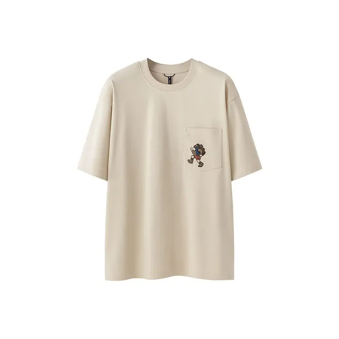 33TH Drop Shoulder Sleeve T Shirt Unisex-0