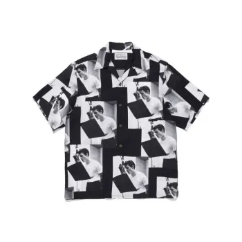 WACKO MARIA WACKO MARIA X Chet Baker Collaboration Series Shirts Men Black