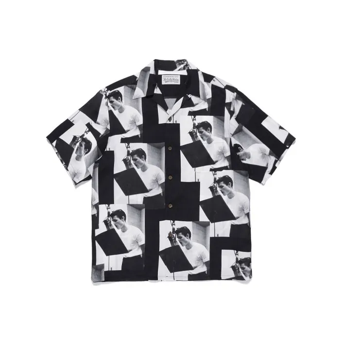 WACKO MARIA WACKO MARIA X Chet Baker Collaboration Series Shirts Men Black-0