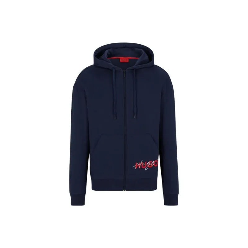 HUGO BOSS FW23 Hooded Fitted Cardigan Long Sleeved Sweatshirt Men's-3