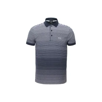HUGO BOSS Polo Shirts Men Black Gray Color