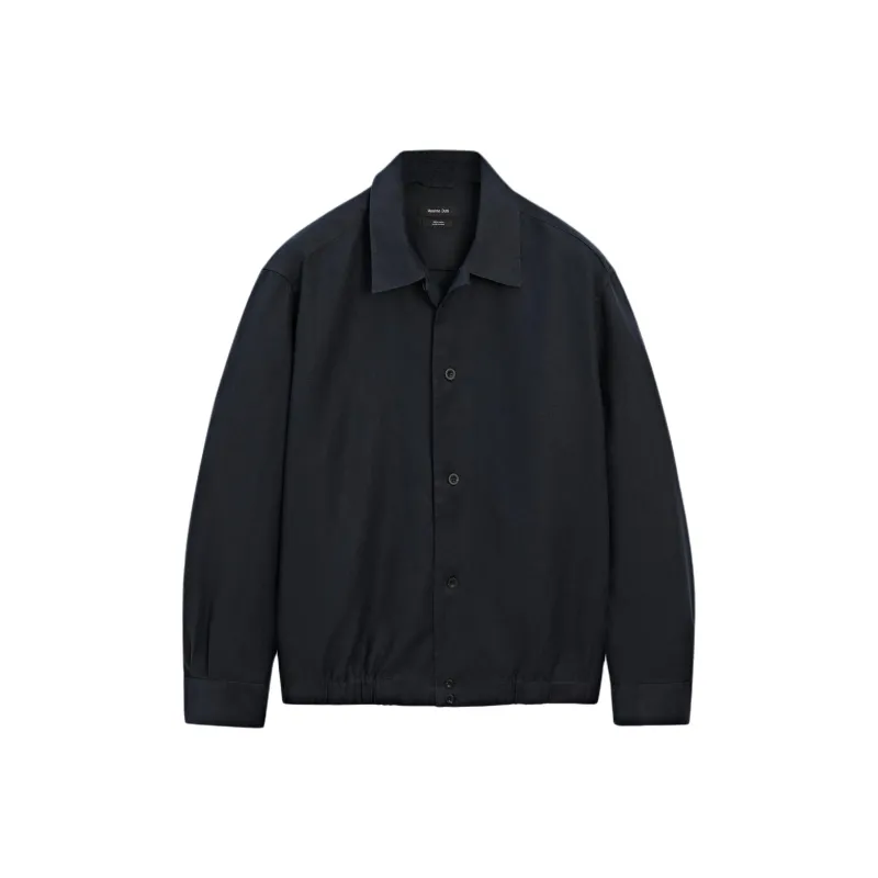 Massimo Dutti Jackets Coats Men's Pitch Black Gray-0