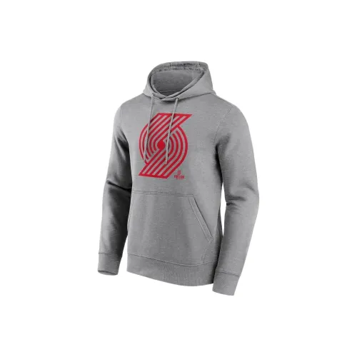 NBA Portland Trail Blazers Fanatics Mono Logo Sweatshirt Men's Gray