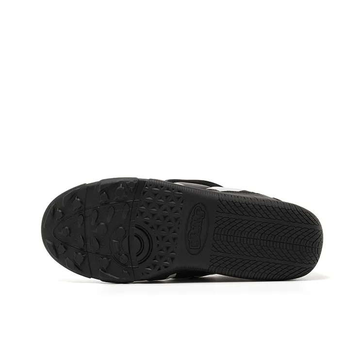 BBIMP Anti Slip Wear Resistant Low Top Casual Shoes Unisex Black-4