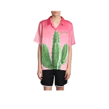 Blue Sky Inn Cactus Print Satin Finish Shirt