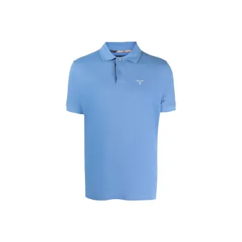 BARBOUR Logo Embroidered Short Sleeved Polo Shirt