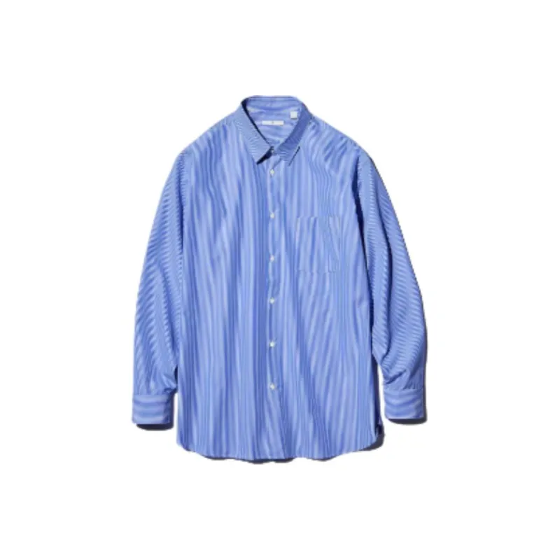 Jil Sander X UNIQLO Jil Sander Collaboration Shirts Men Blue-0