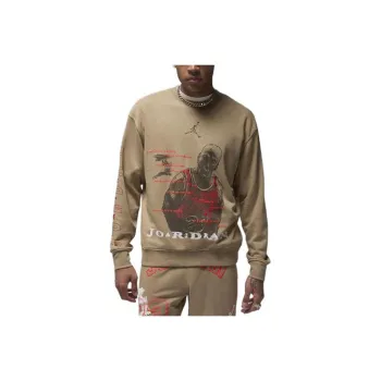 Jordan Essentials Men's Loopback Fleece Crew Sweatshirt Men's Khaki