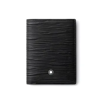 MONTBLANC Cow Leather Wallet Mini Men's Black