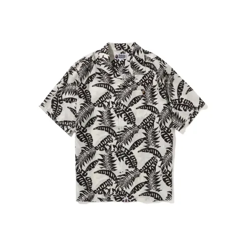 A BATHING APE Open Collar Shirt
