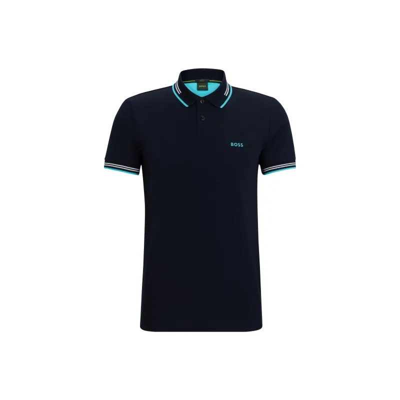 HUGO BOSS Polo Shirts Men Dark Blue-0