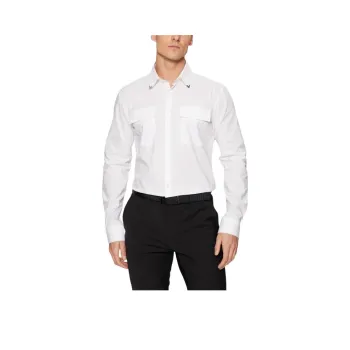 HUGO BOSS Long Sleeved Curved Hem Shirt