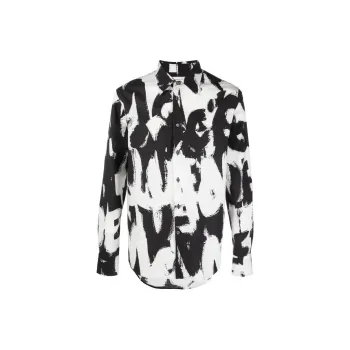 Alexander McQueen Shirts Men Black