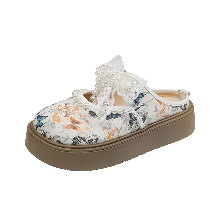 MCKP Rubber Sole Quiet Wrap toe Slippers Women's-3