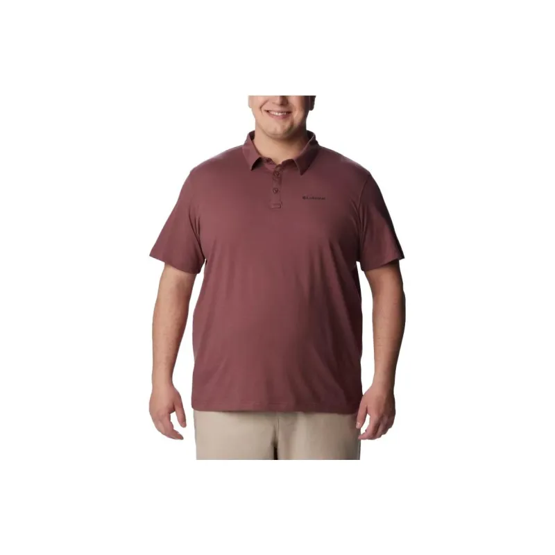 Columbia Polo Shirts Men Burgundy-0