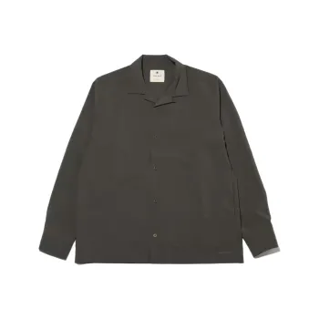 Snow Peak Logo embroidered Cutaway collar Shirt