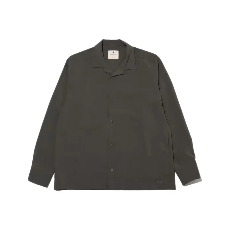 Snow Peak Logo embroidered Cutaway collar Shirt-0
