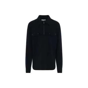 Maison Margiela Polo Shirts Men Dark Blue
