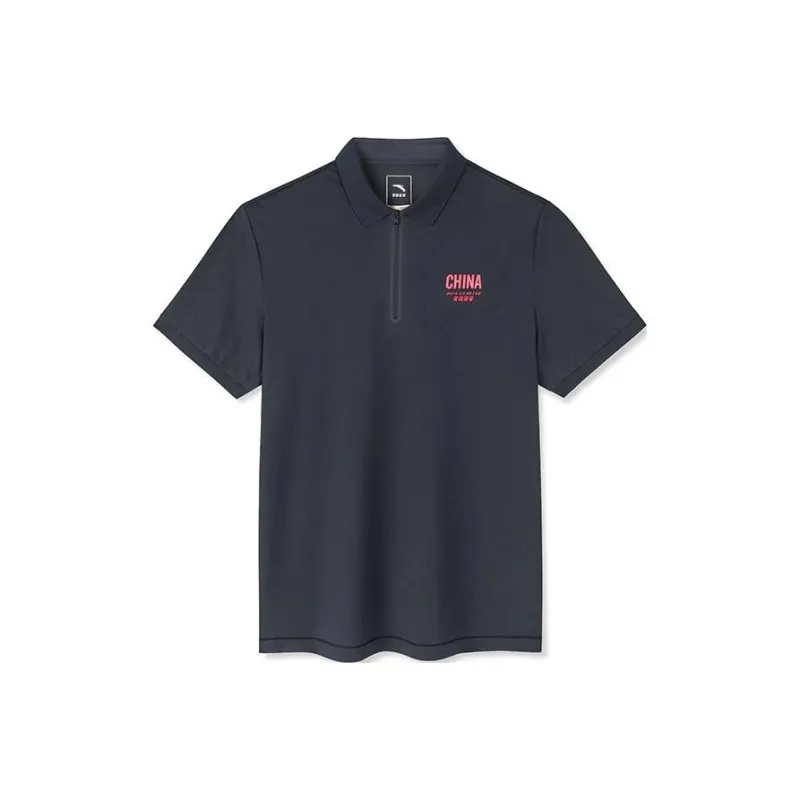 Anta Champion All Weather Series Polo Shirt Men's Black-0