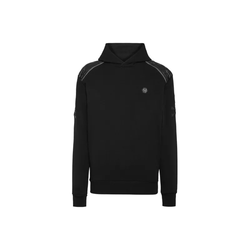 PHILIPP PLEIN Skull-print Drop-shoulder Hoodie-0