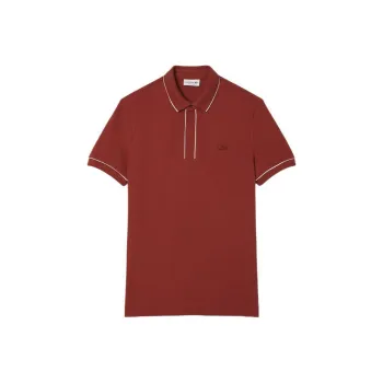 LACOSTE Paris Stretch Piqué Polo Shirt