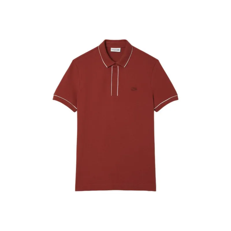 LACOSTE Paris Stretch Piqué Polo Shirt-0