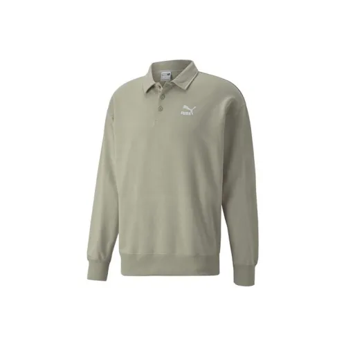 PUMA Sports Life Collection Polo Shirts Men Pea Green