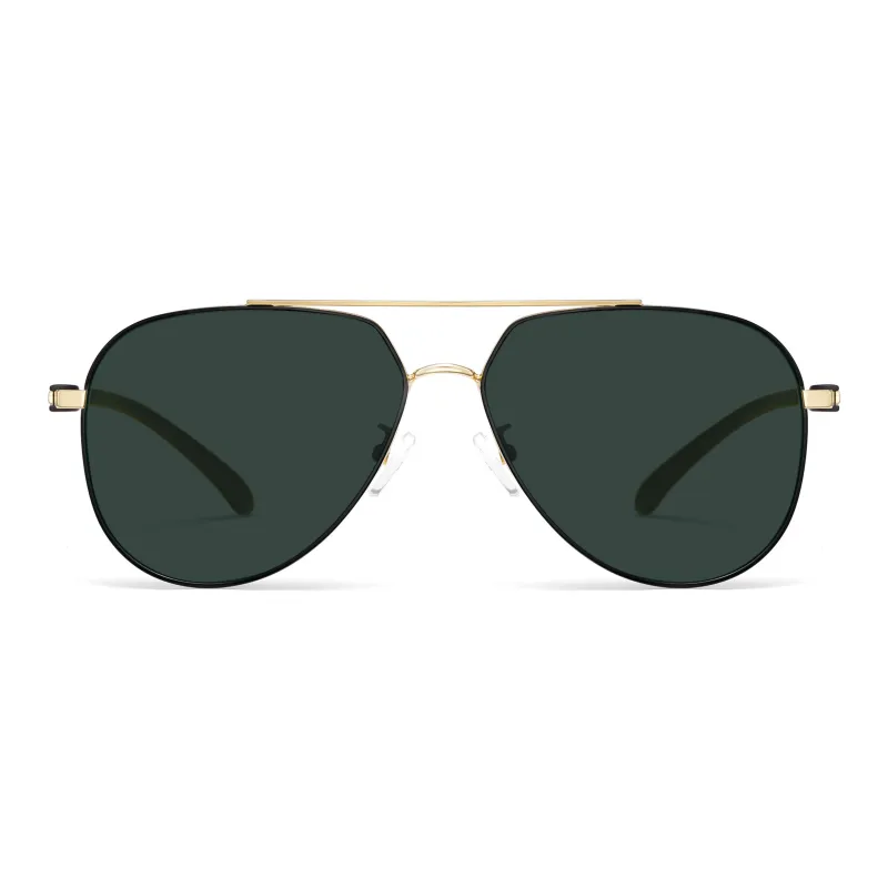 Wood Premium Alloy TR/Memory Plastic Irregular Shape Sunglasses Men's-6
