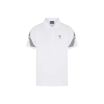 EMPORIO ARMANI EA7 SS23 Polo Shirt Men's White