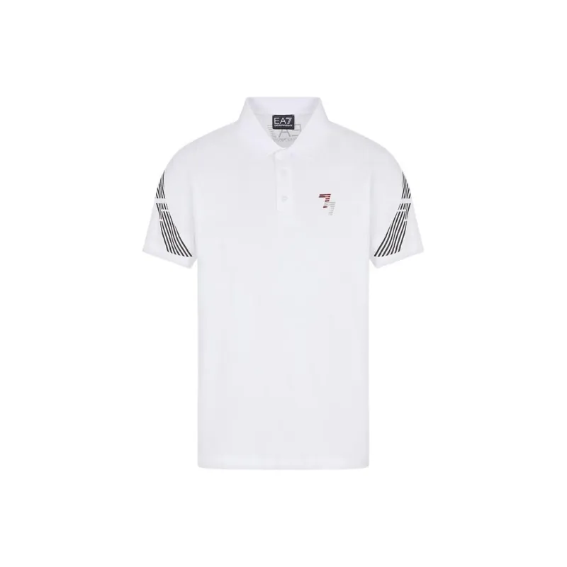 EMPORIO ARMANI EA7 SS23 Polo Shirt Men's White-0