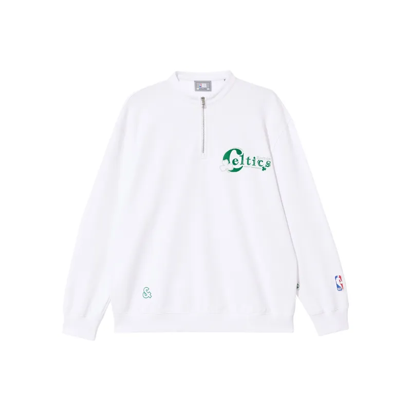 JACK JONES· x NBA Sweatshirt Men's Raw White-0