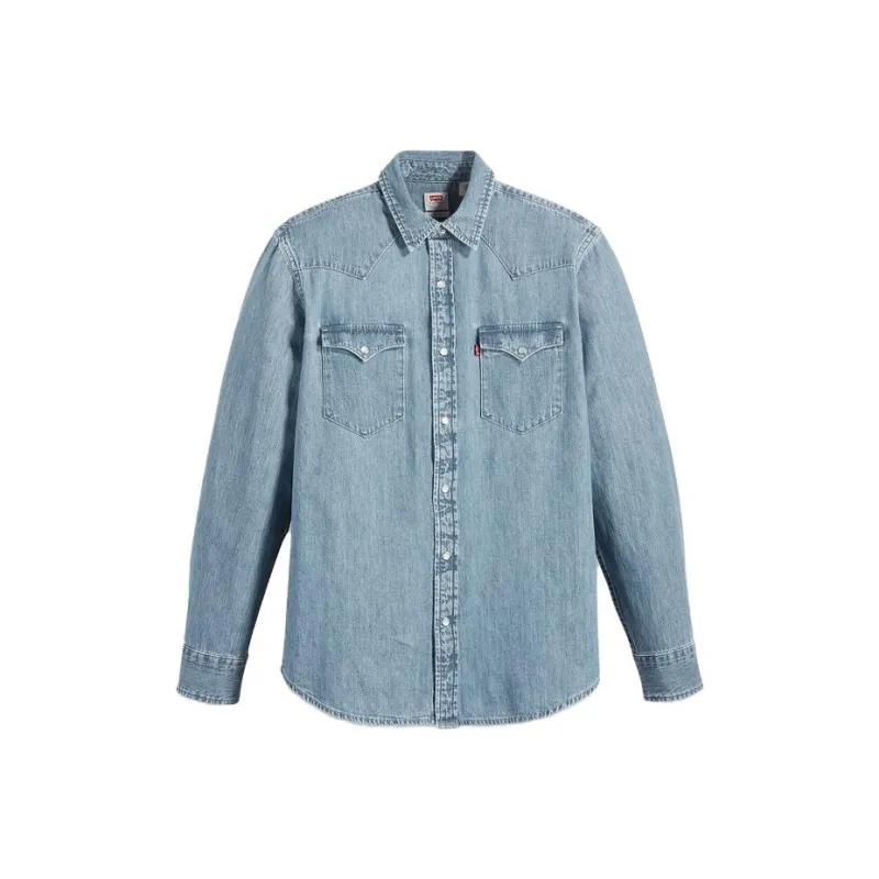 Levis Shirts Men Blue-0