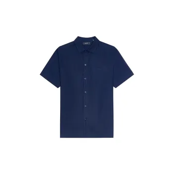 HAZZYS Short Sleeved Shirt Men's Dark Navy Blue