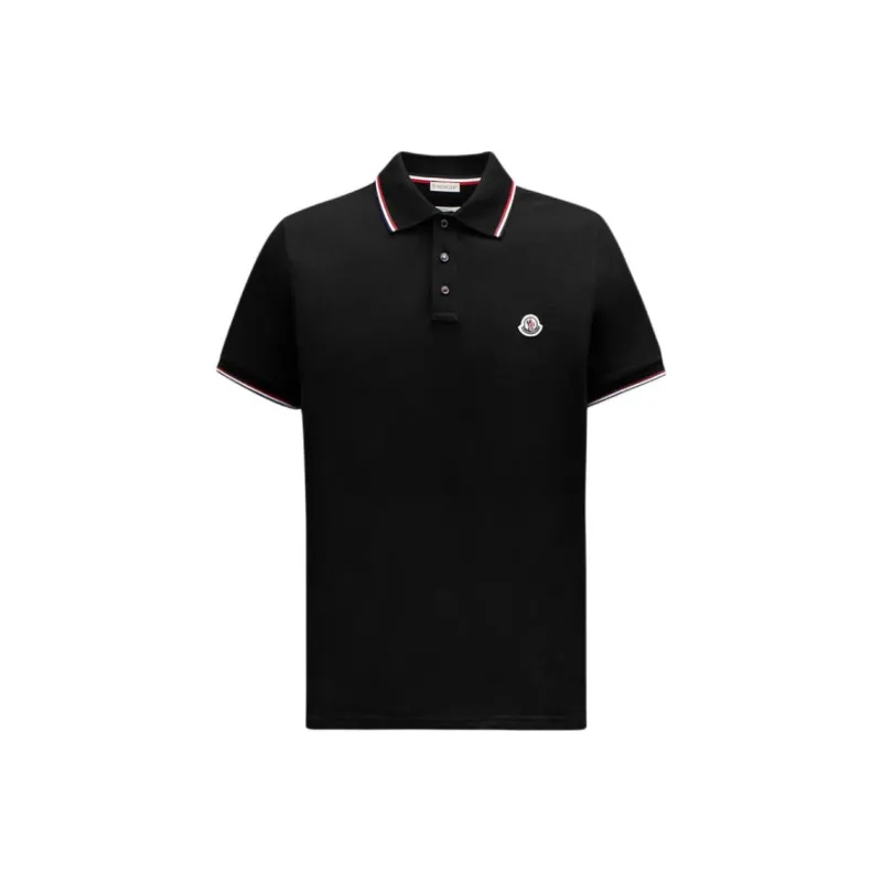 Moncler Logo Patch Short Sleeved Polo Shirt-0