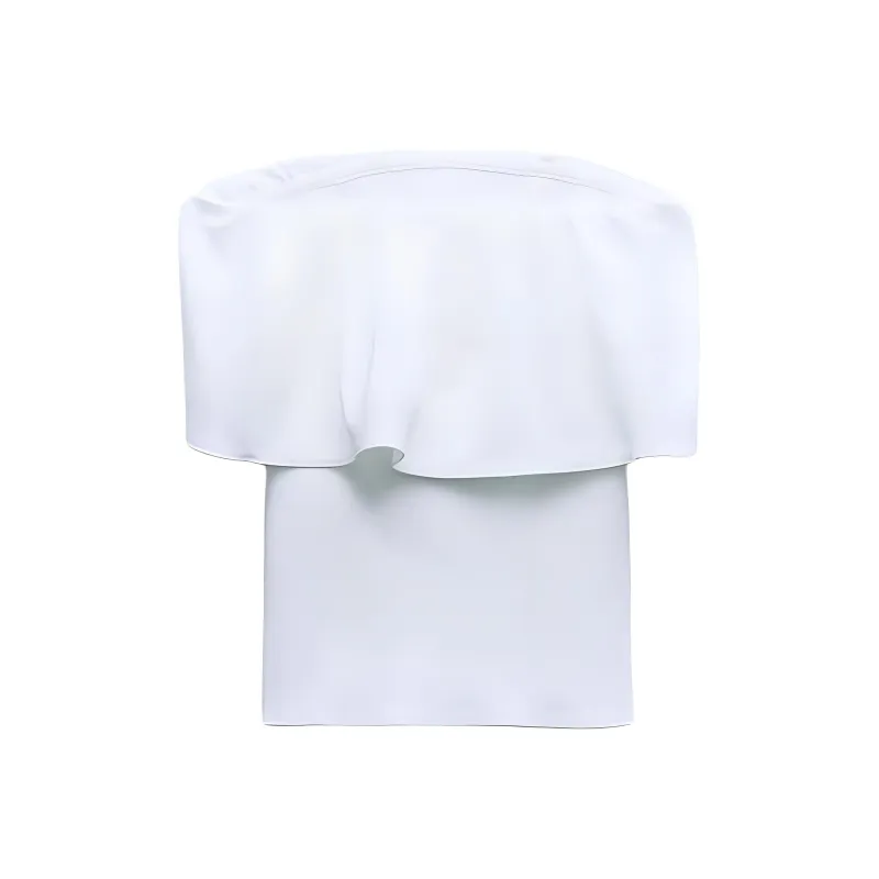 ZARA Tank Tops Women's White-1