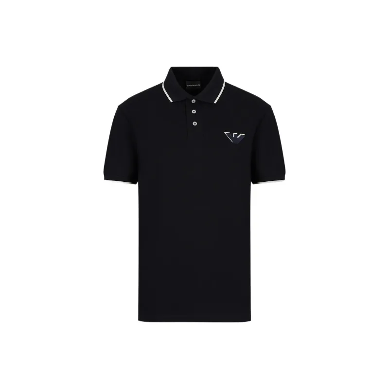 EMPORIO ARMANI Polo Shirts Men Black-0
