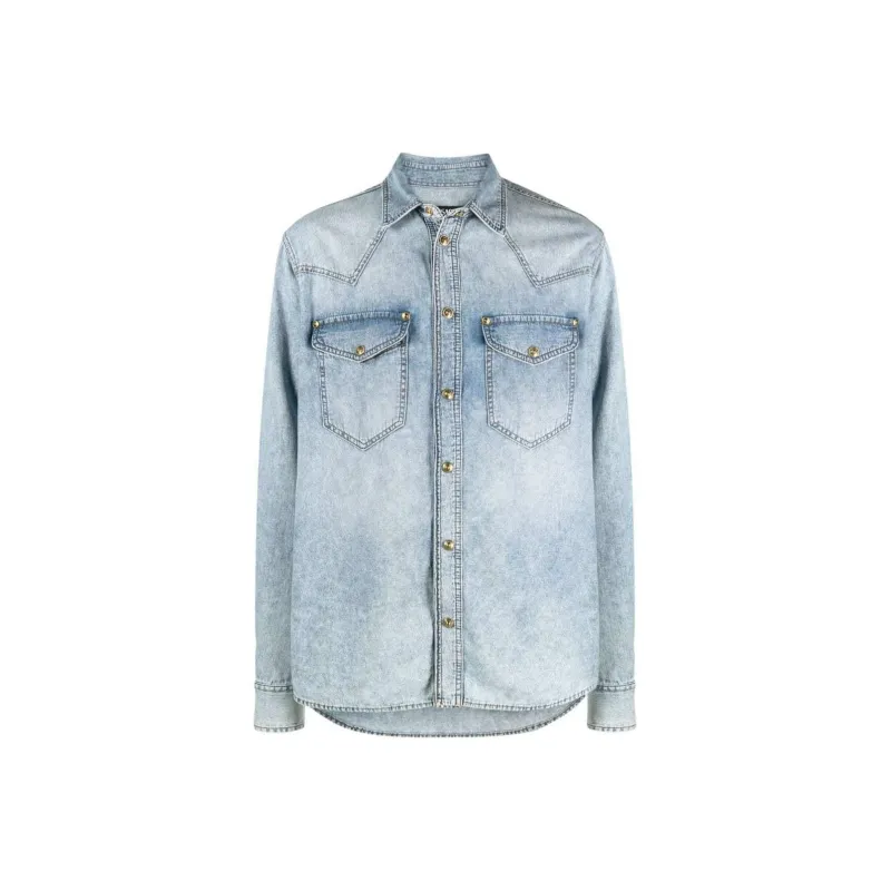 VERSACE JEANS COUTURE Western style Denim Shirt-0