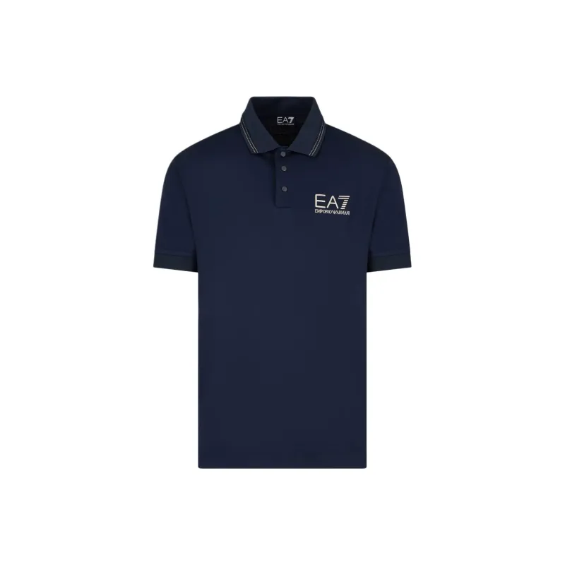 EMPORIO ARMANI SS25 Polo Shirt Slim Fit Men's Blue-0