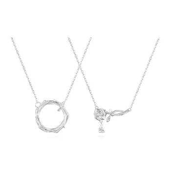 TRUE ME Zircon Necklaces Unisex