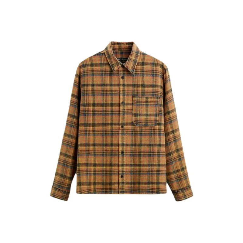 ZARA Shirts Men Tan-0