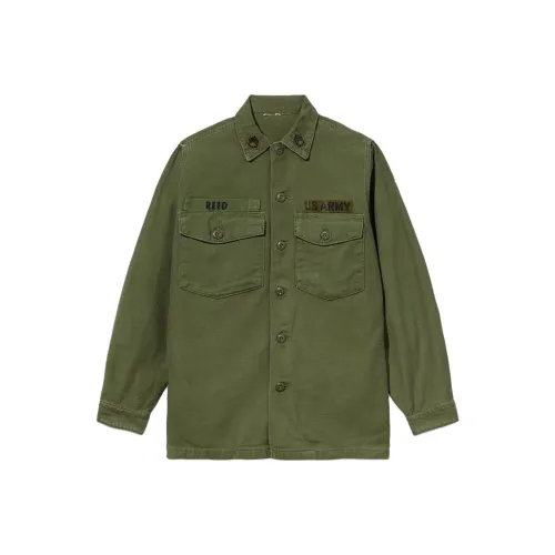 Alpha Industries Shirts Men Olive Green
