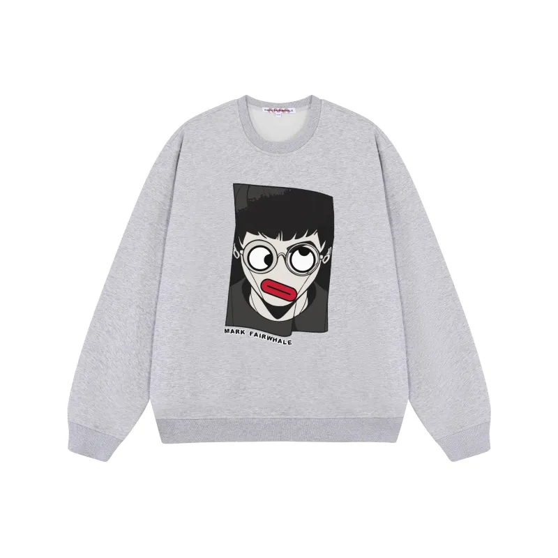FAIRWHALE Loose Fit Pullover Drop Shoulder Crew Neck Sweatshirt Unisex-11