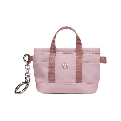 Lululemon Recycled Nylon Bag Accessories Women's Pink Mist Multicolor With Sage Green