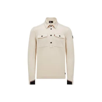 Moncler Polartec Long Sleeve Polo Shirt
