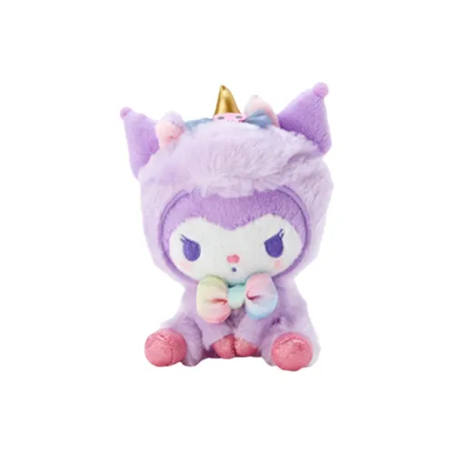 Sanrio Kuromi Unicorn Party Collection Sitting Posture Dolls Plush Doll 14cm Height