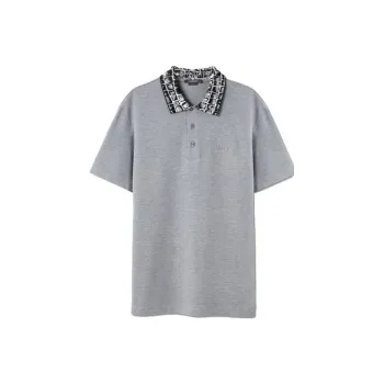 VERSACE Polo Shirts Men Gray
