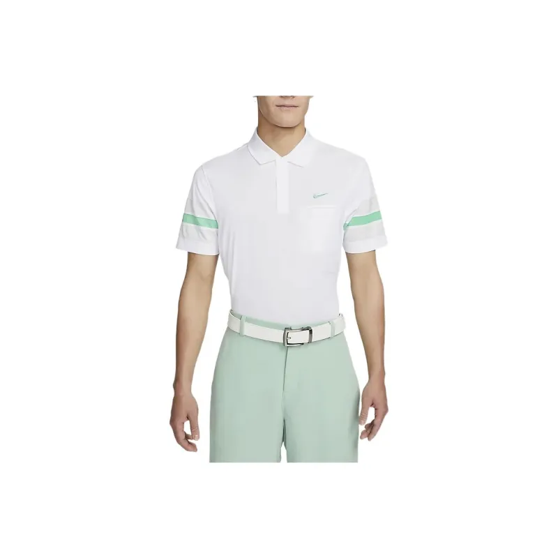 Nike Dri Fit Polo Shirts Men White-0